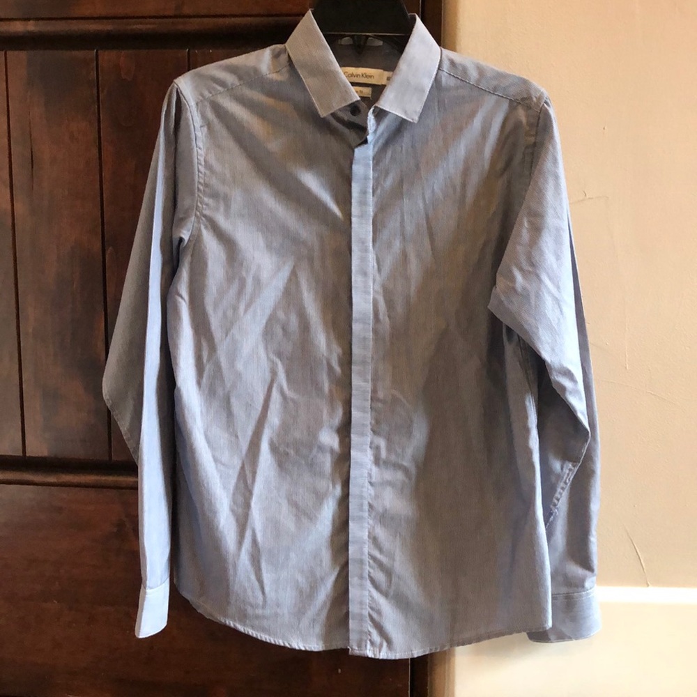Calvin Klein Striped Button Down